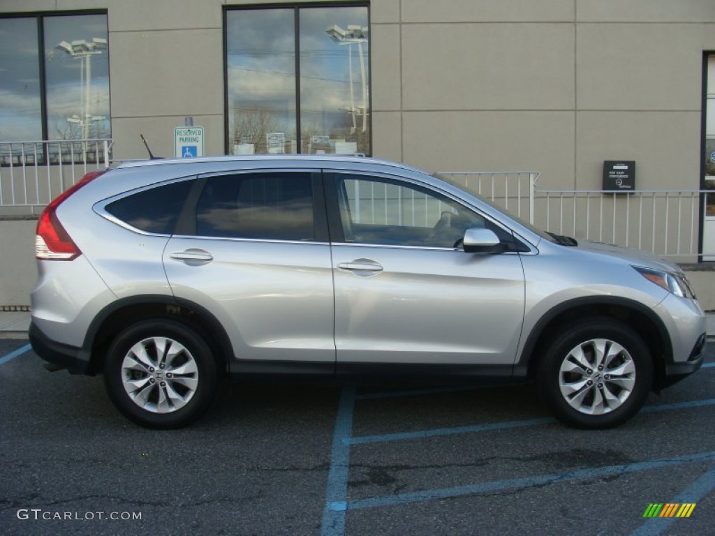 2012 CR-V EX-L 4WD - Alabaster Silver Metallic / Gray photo #7