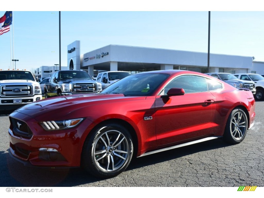 2015 Mustang GT Premium Coupe - Ruby Red Metallic / Ceramic photo #3