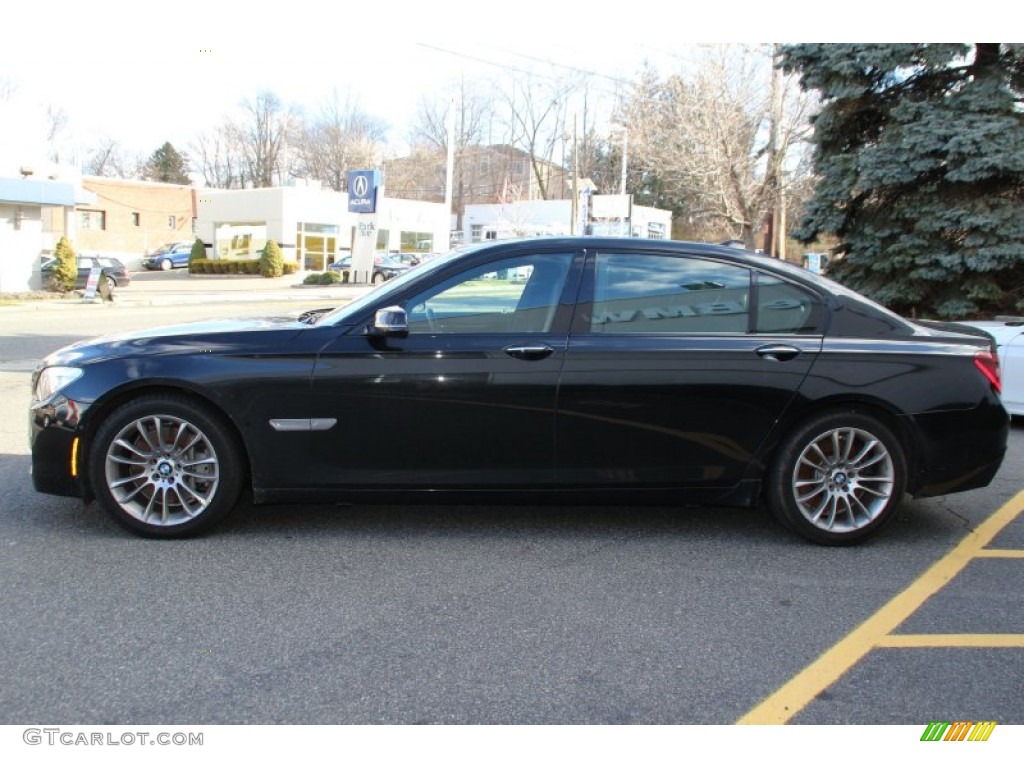 2013 7 Series 750Li xDrive Sedan - Black Sapphire Metallic / Black photo #3