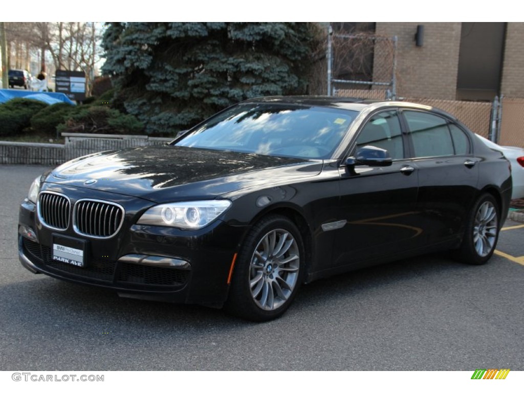 2013 7 Series 750Li xDrive Sedan - Black Sapphire Metallic / Black photo #4