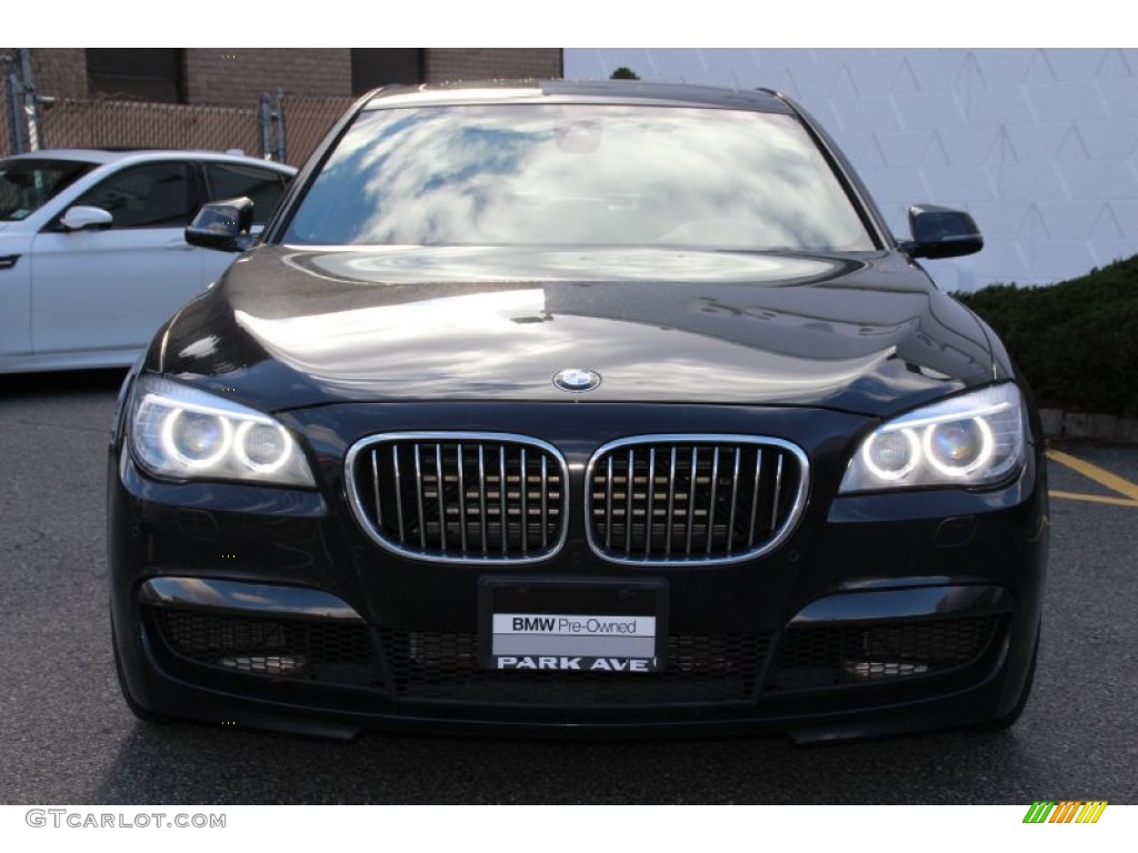 2013 7 Series 750Li xDrive Sedan - Black Sapphire Metallic / Black photo #5