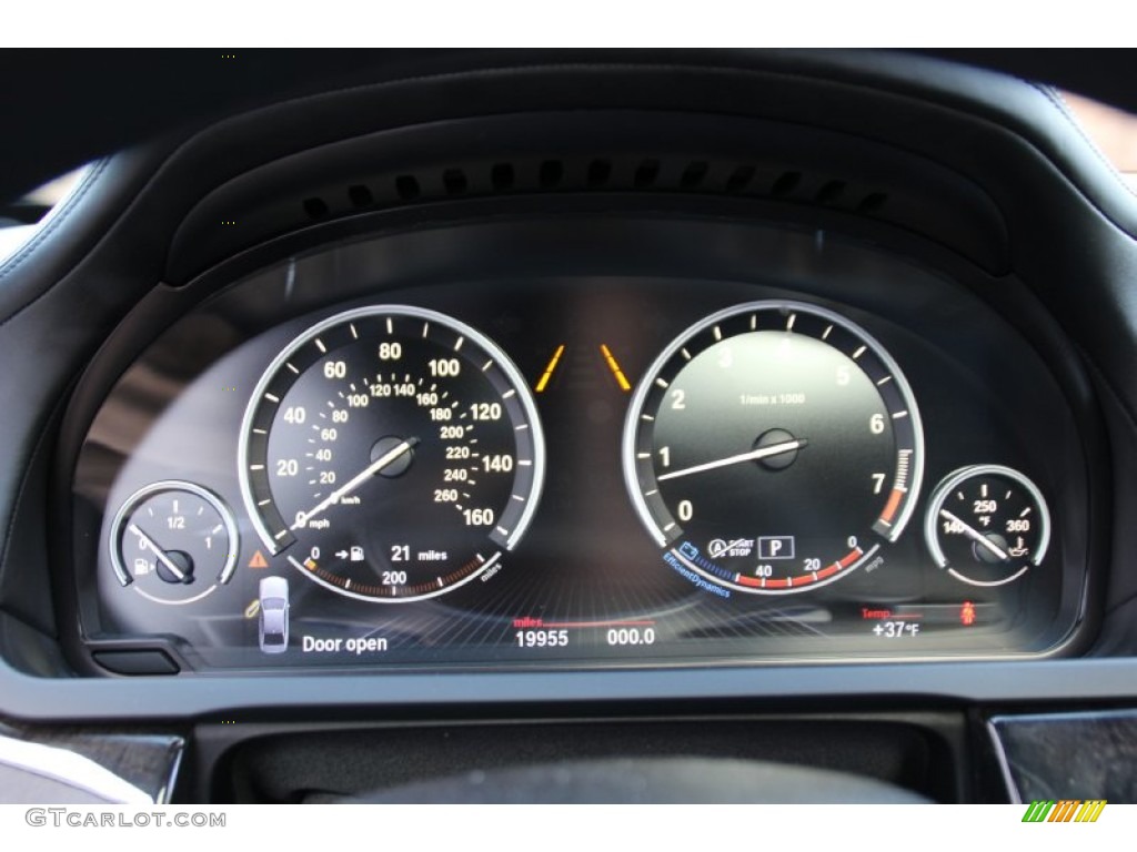 2013 7 Series 750Li xDrive Sedan - Black Sapphire Metallic / Black photo #19