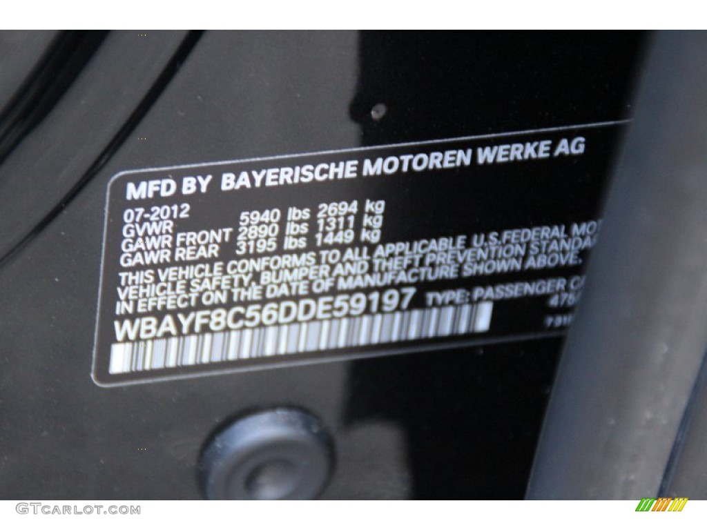 2013 7 Series 750Li xDrive Sedan - Black Sapphire Metallic / Black photo #29