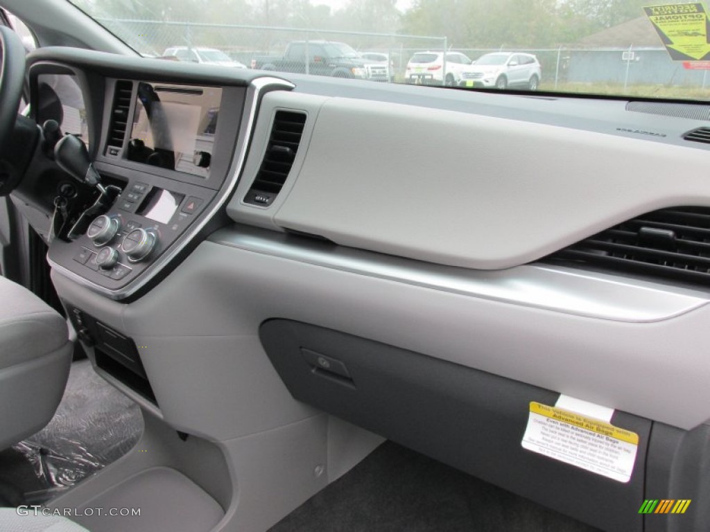 2015 Toyota Sienna L Ash Dashboard Photo #100410296