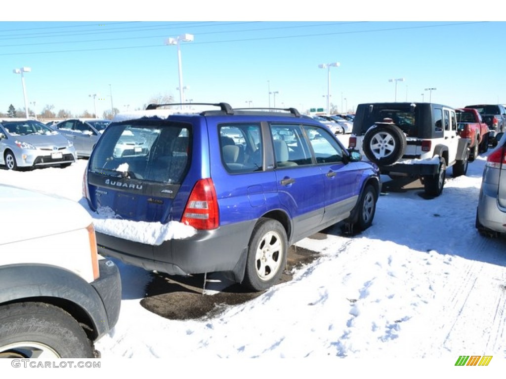 2003 Forester 2.5 X - Pacifica Blue Metallic / Gray photo #2