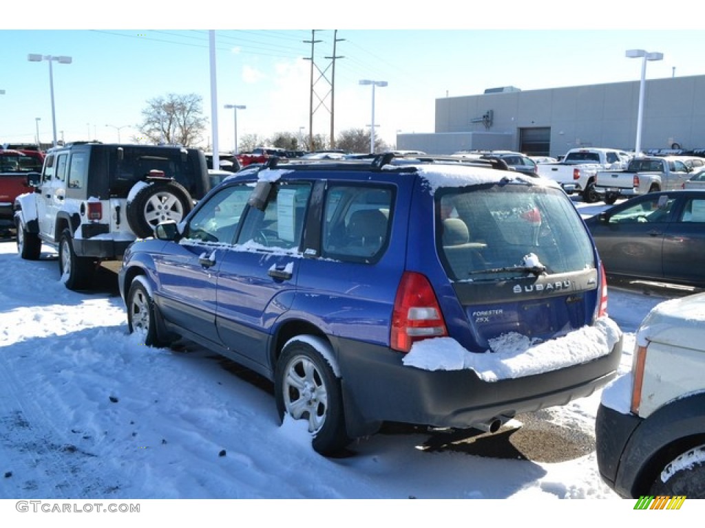 2003 Forester 2.5 X - Pacifica Blue Metallic / Gray photo #3