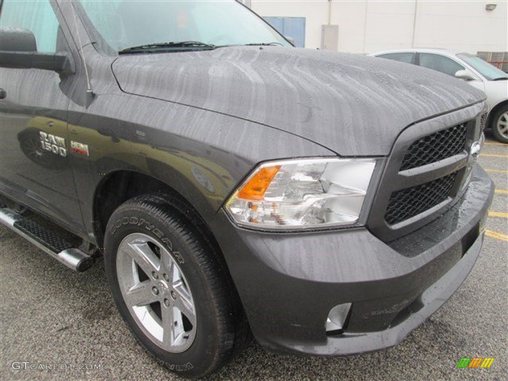 2014 1500 Express Quad Cab - Mineral Gray Metallic / Black/Diesel Gray photo #2