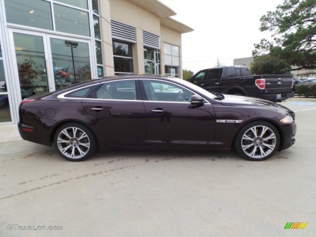 2011 XJ XJ Supercharged - Caviar Metallic / Cashew/Truffle photo #12