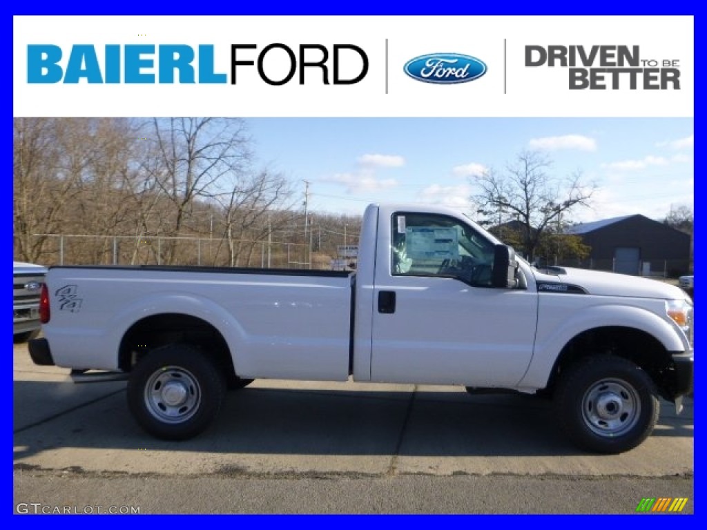 2015 F250 Super Duty XL Regular Cab 4x4 - Oxford White / Steel photo #1