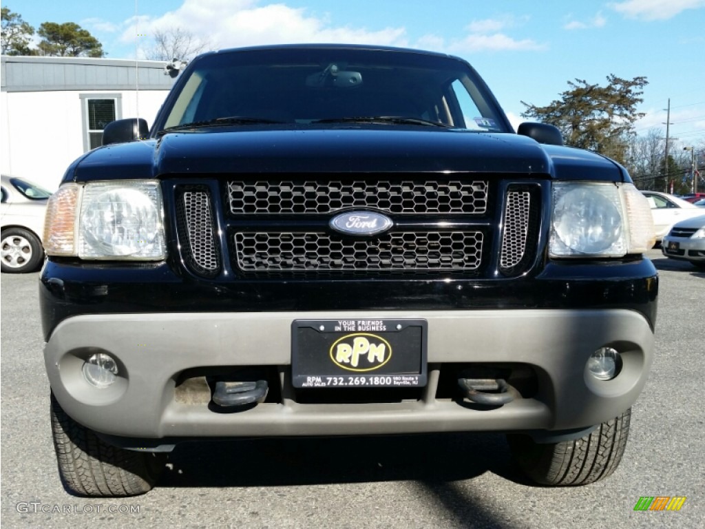 2002 Explorer Sport 4x4 - Black Clearcoat / Medium Prairie Tan/Graphite Accent photo #4