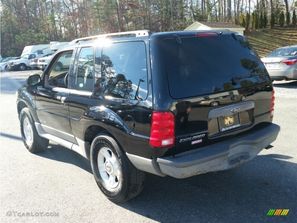 2002 Explorer Sport 4x4 - Black Clearcoat / Medium Prairie Tan/Graphite Accent photo #18