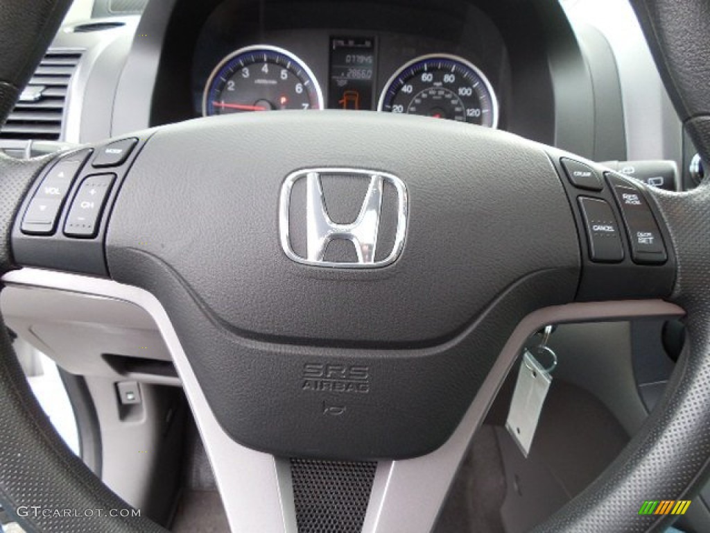 2009 Honda CR-V EX Gray Steering Wheel Photo #100423664