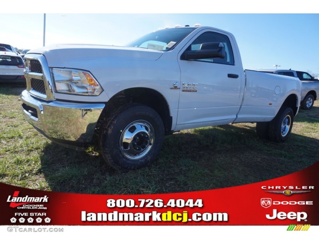 2015 3500 Tradesman Regular Cab Dual Rear Wheel - Bright White / Black/Diesel Gray photo #1