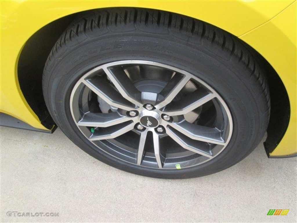 2015 Mustang EcoBoost Premium Coupe - Triple Yellow Tricoat / Ebony photo #3