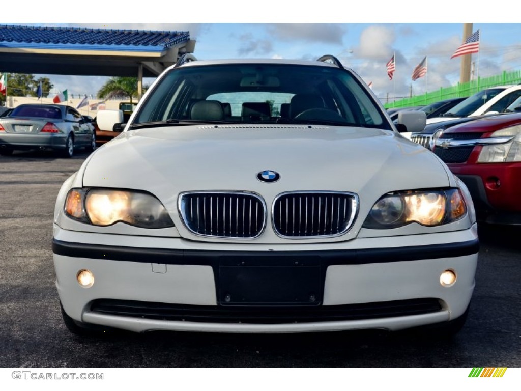 2002 3 Series 325i Wagon - Alpine White / Black photo #51