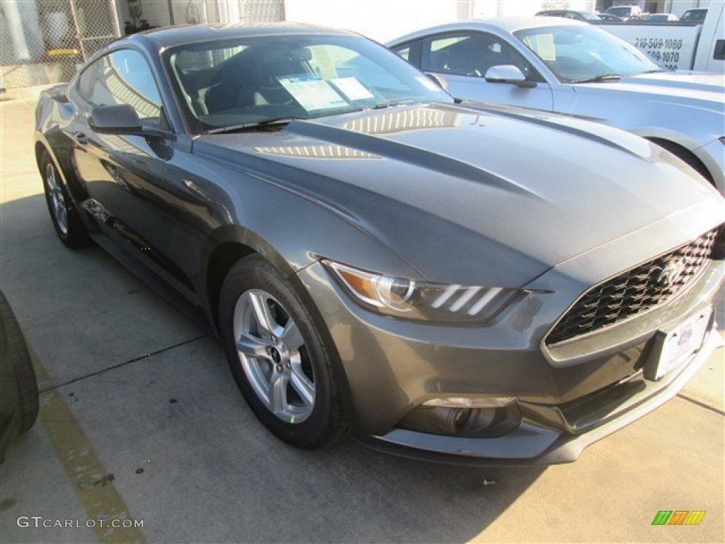 2015 Mustang EcoBoost Coupe - Magnetic Metallic / Ebony photo #1