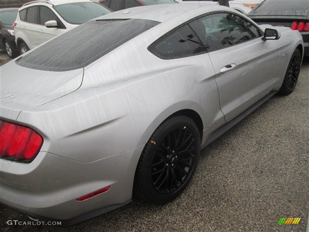 2015 Mustang GT Premium Coupe - Ingot Silver Metallic / Ebony photo #4