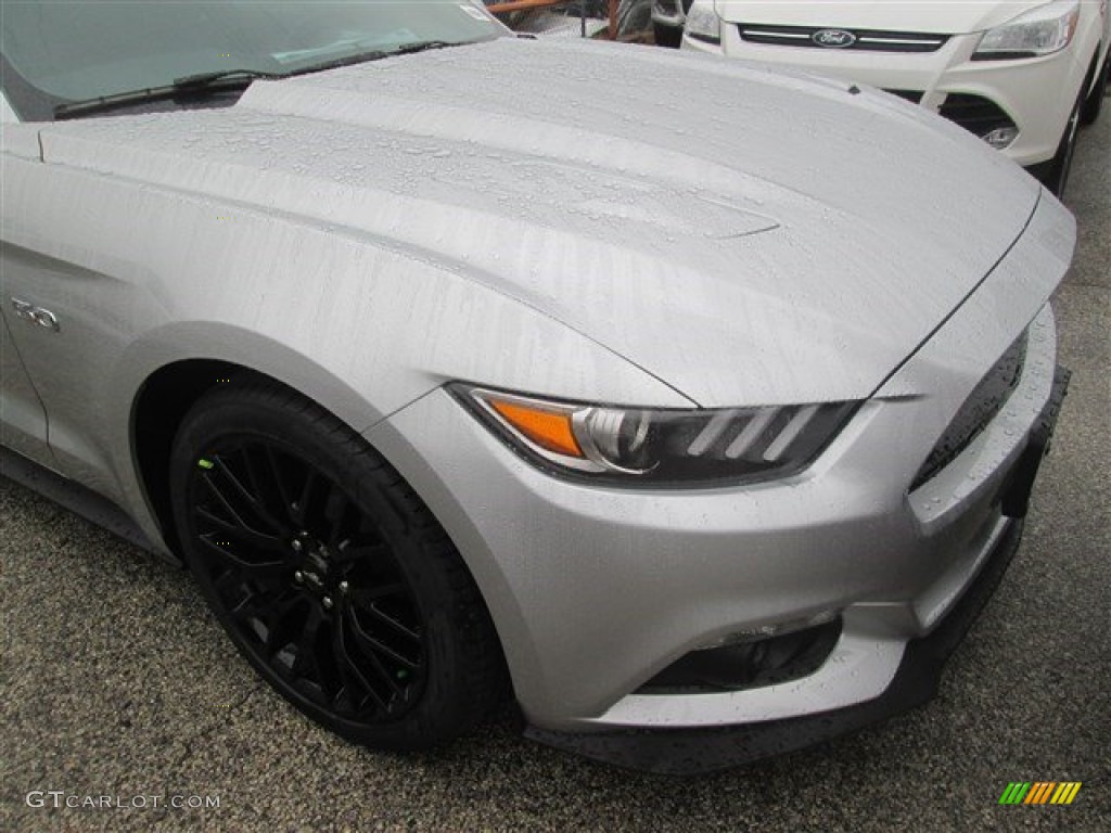 2015 Mustang GT Premium Coupe - Ingot Silver Metallic / Ebony photo #14