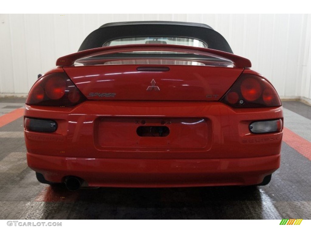 2001 Eclipse Spyder GT - Saronno Red / Tan photo #9