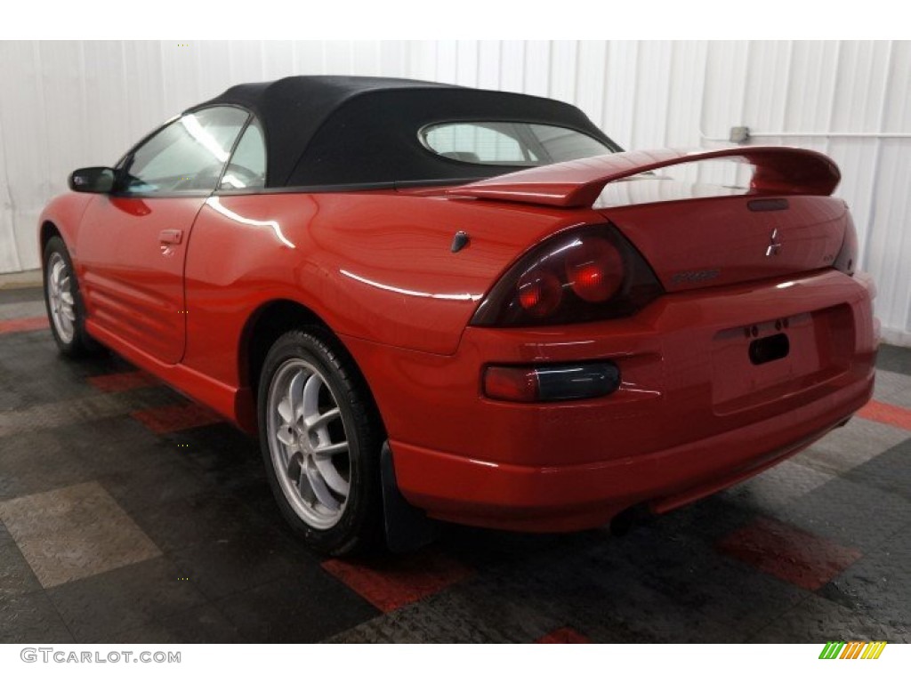 2001 Eclipse Spyder GT - Saronno Red / Tan photo #10