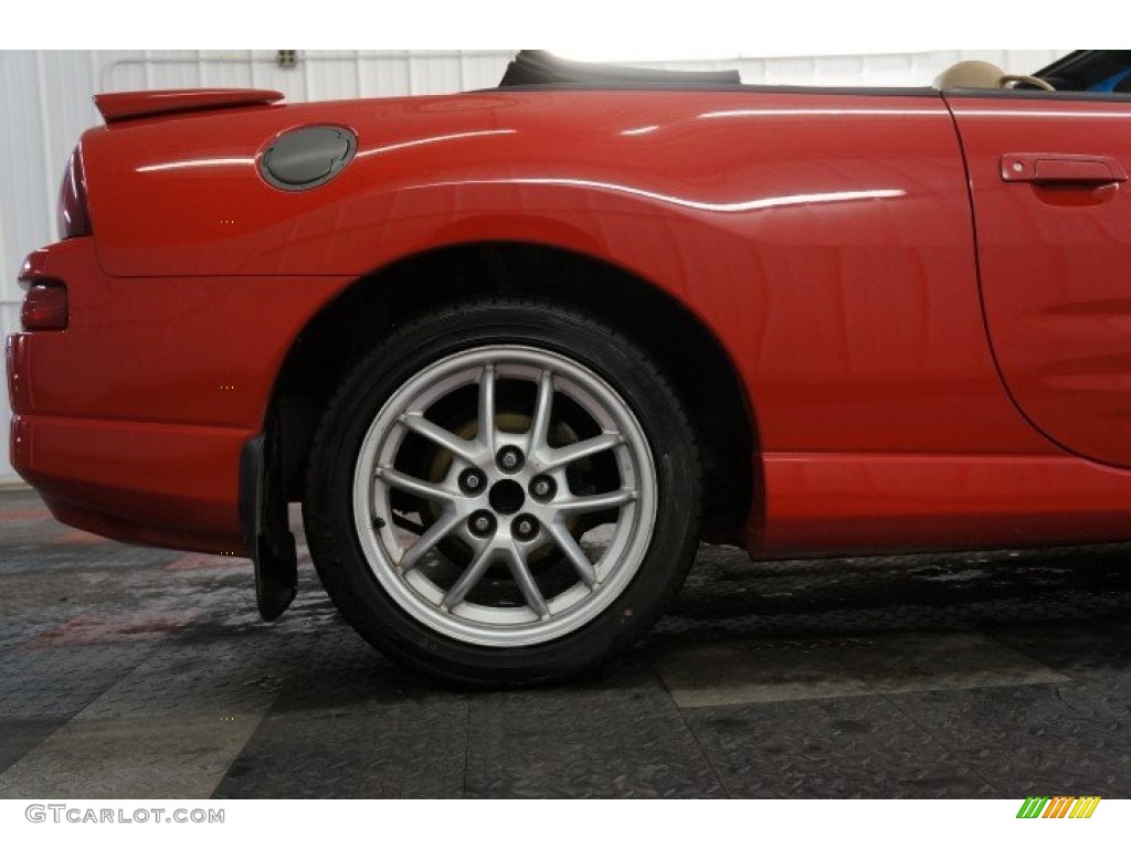 2001 Eclipse Spyder GT - Saronno Red / Tan photo #47