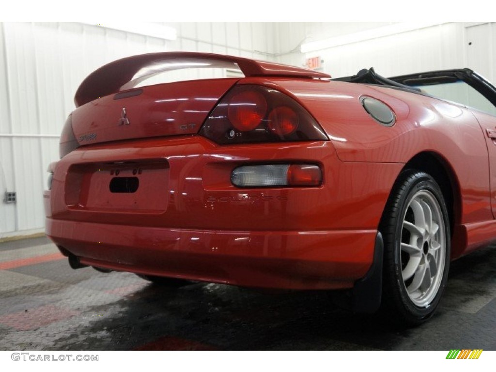 2001 Eclipse Spyder GT - Saronno Red / Tan photo #53