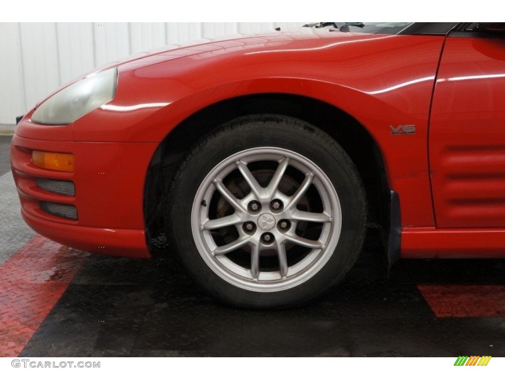 2001 Eclipse Spyder GT - Saronno Red / Tan photo #61