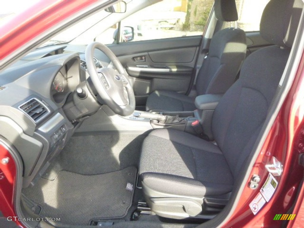 Black Interior 2015 Subaru Impreza 2.0i 5 Door Photo #100434104
