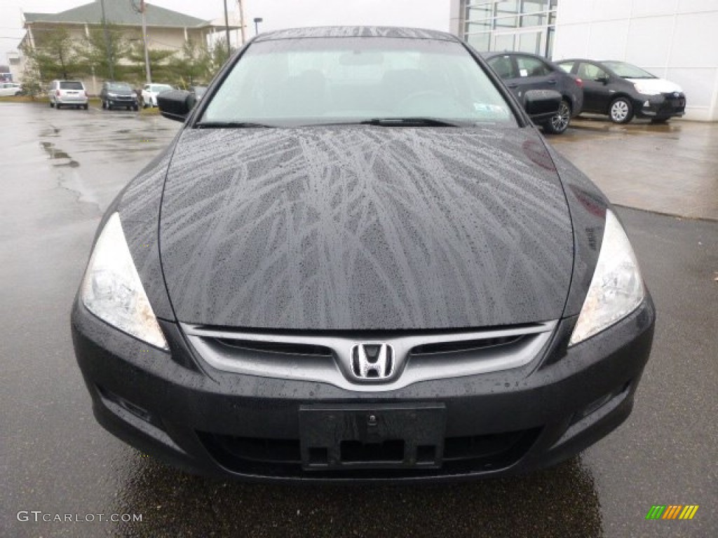 2006 Accord LX Coupe - Nighthawk Black Pearl / Black photo #8