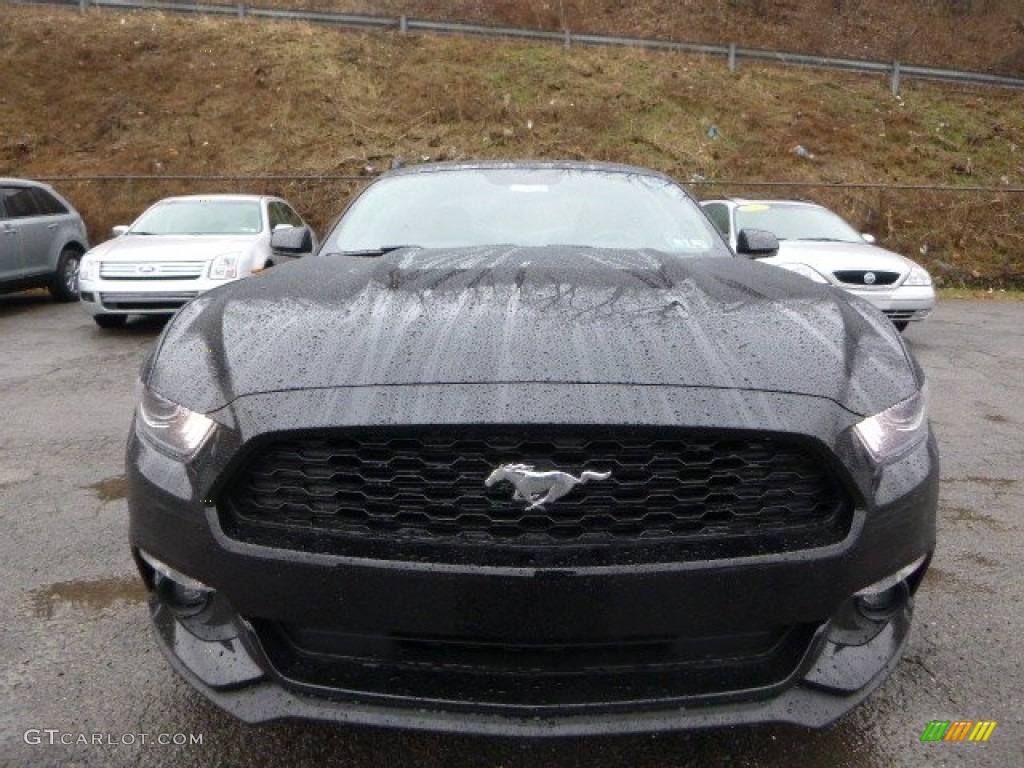 2015 Mustang EcoBoost Premium Coupe - Black / Ebony photo #7