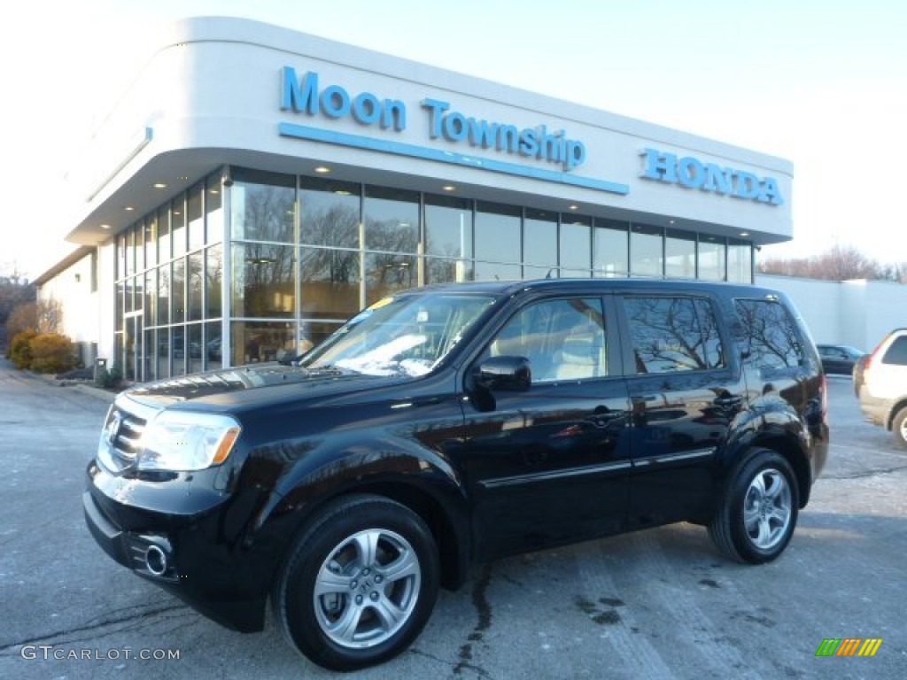 2015 Pilot EX-L 4WD - Crystal Black Pearl / Gray photo #1