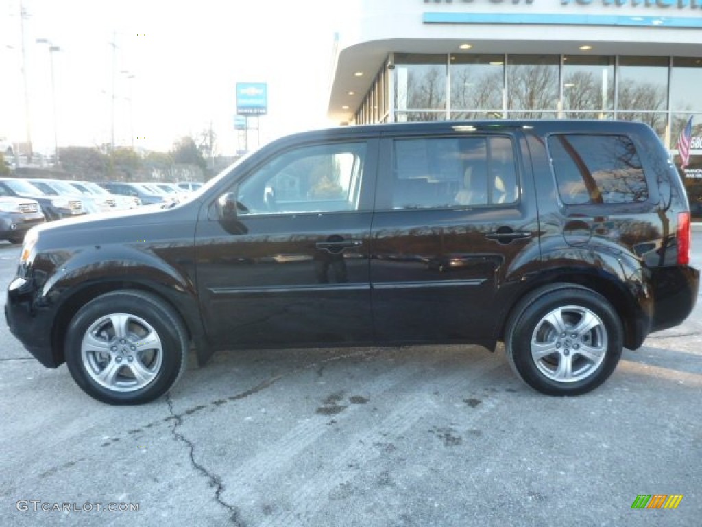 2015 Pilot EX-L 4WD - Crystal Black Pearl / Gray photo #2