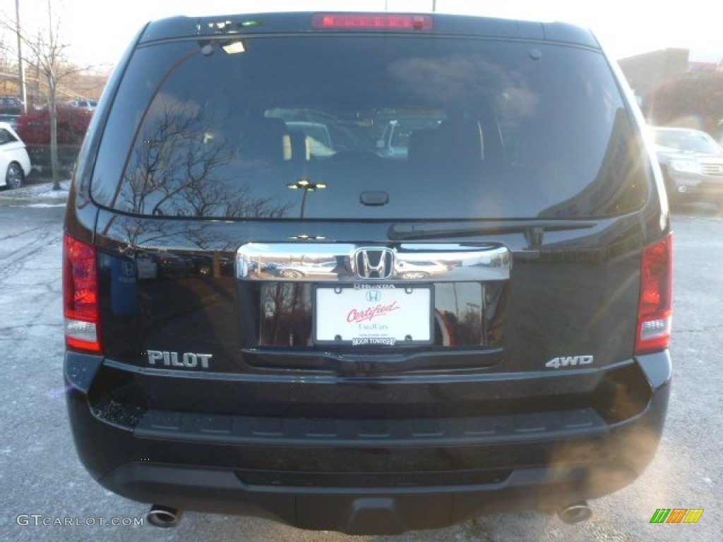 2015 Pilot EX-L 4WD - Crystal Black Pearl / Gray photo #4