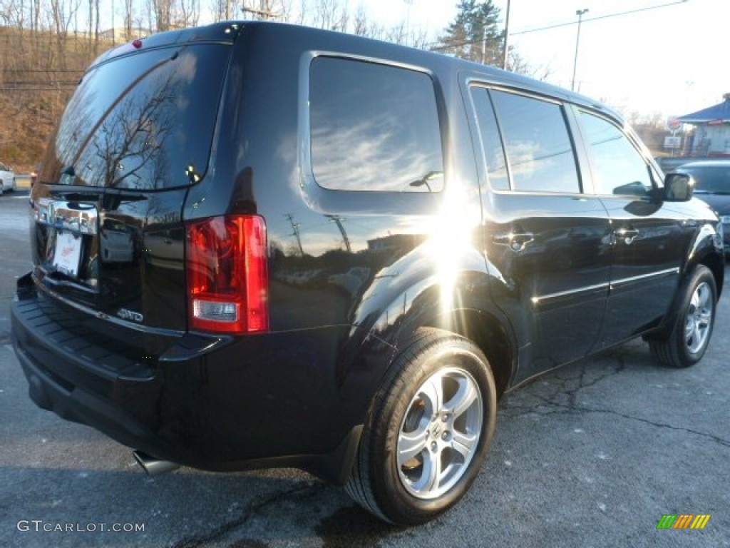 2015 Pilot EX-L 4WD - Crystal Black Pearl / Gray photo #5