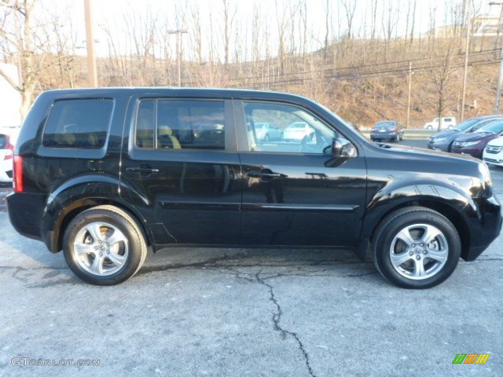 2015 Pilot EX-L 4WD - Crystal Black Pearl / Gray photo #6