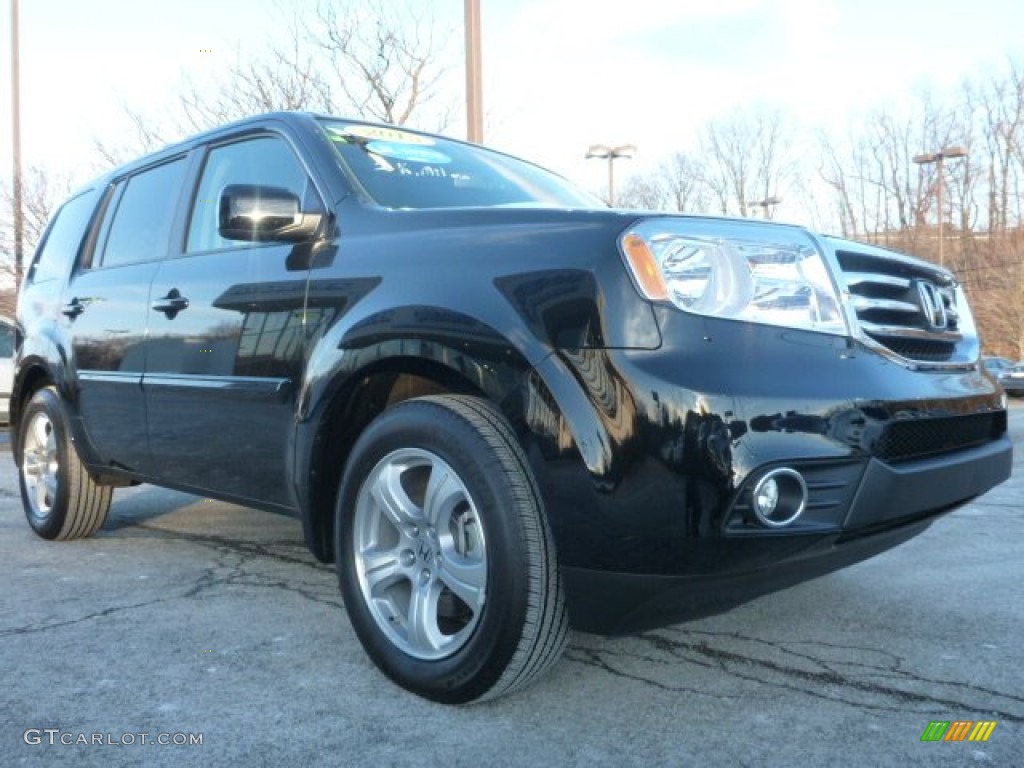 2015 Pilot EX-L 4WD - Crystal Black Pearl / Gray photo #11