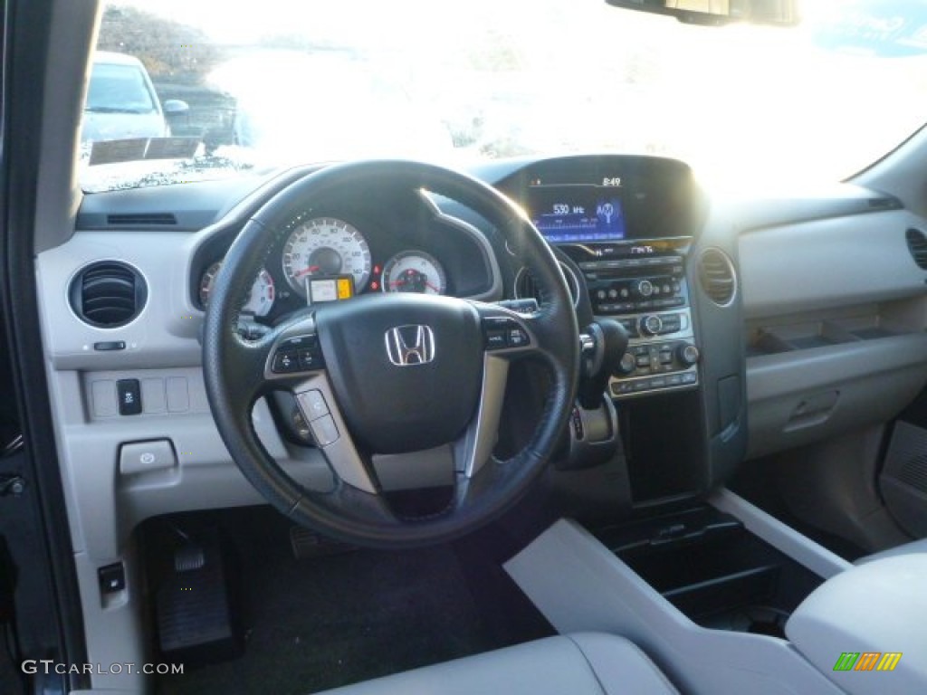 2015 Pilot EX-L 4WD - Crystal Black Pearl / Gray photo #17