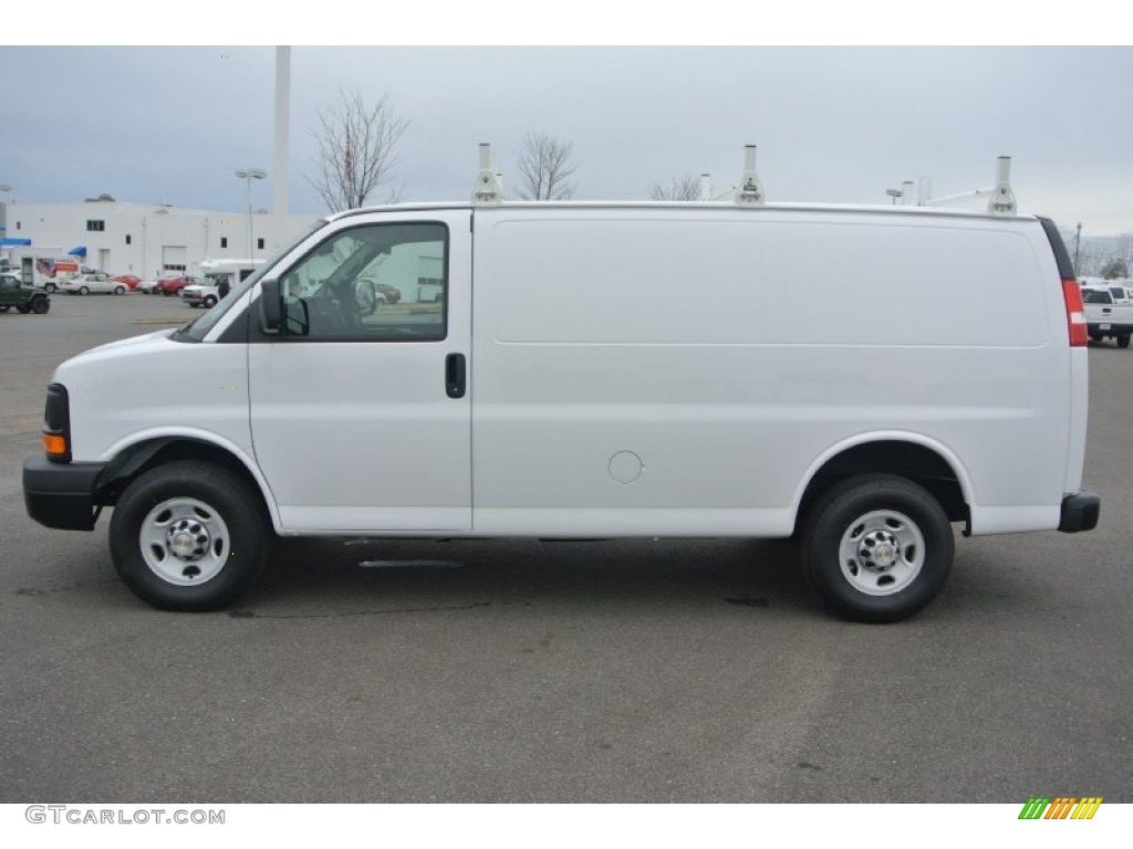 Summit White 2015 Chevrolet Express 2500 Cargo WT Exterior Photo #100442045