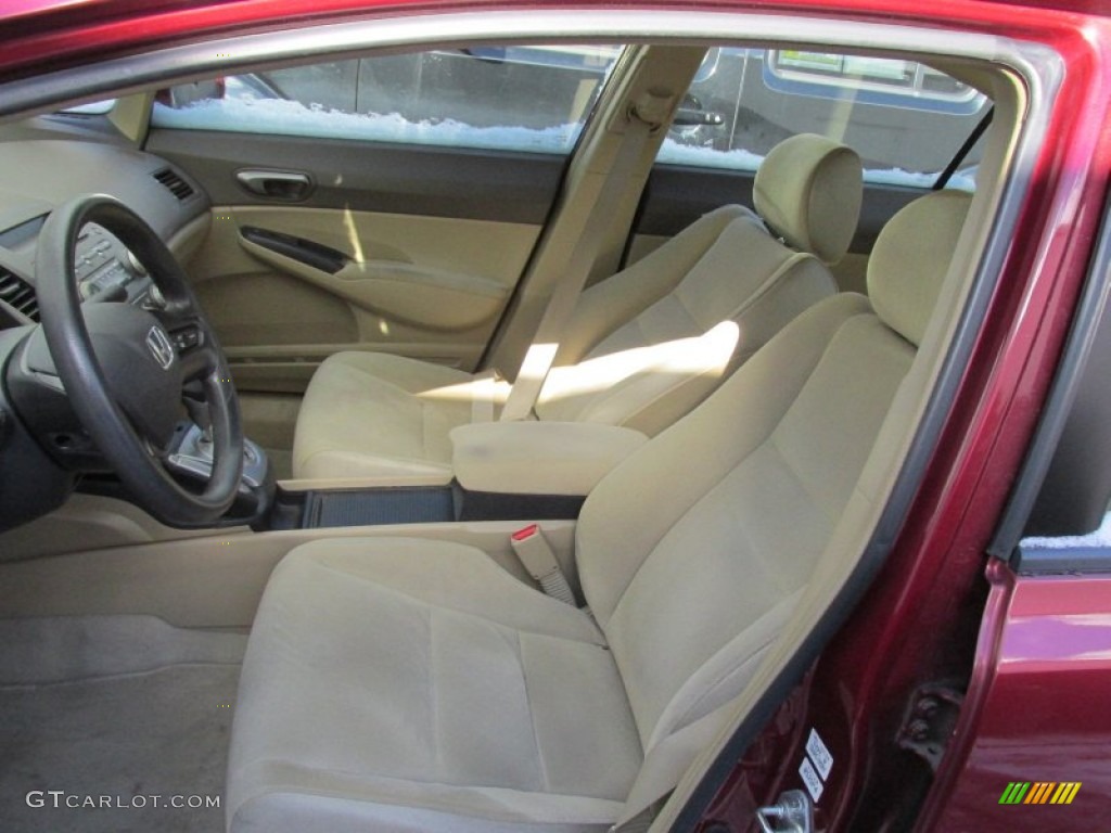 Ivory Interior 2007 Honda Civic LX Sedan Photo #100444196