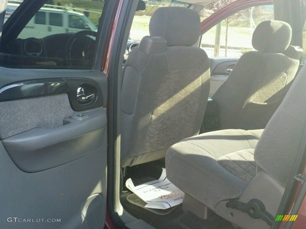 2003 Envoy XL SLE 4x4 - Magnetic Red Metallic / Light Oak photo #13