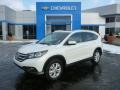 2014 White Diamond Pearl Honda CR-V EX-L AWD  photo #1