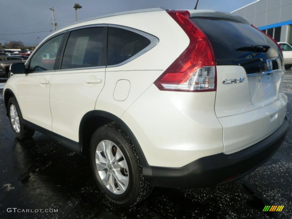 2014 CR-V EX-L AWD - White Diamond Pearl / Black photo #3