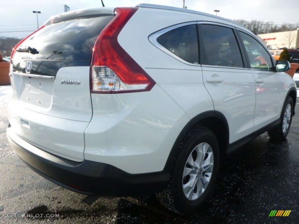 2014 CR-V EX-L AWD - White Diamond Pearl / Black photo #6