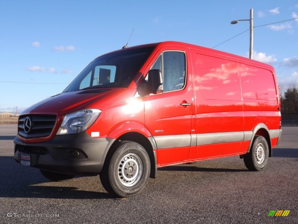 2015 Sprinter 2500 Cargo Van - Flame Red / Black photo #1