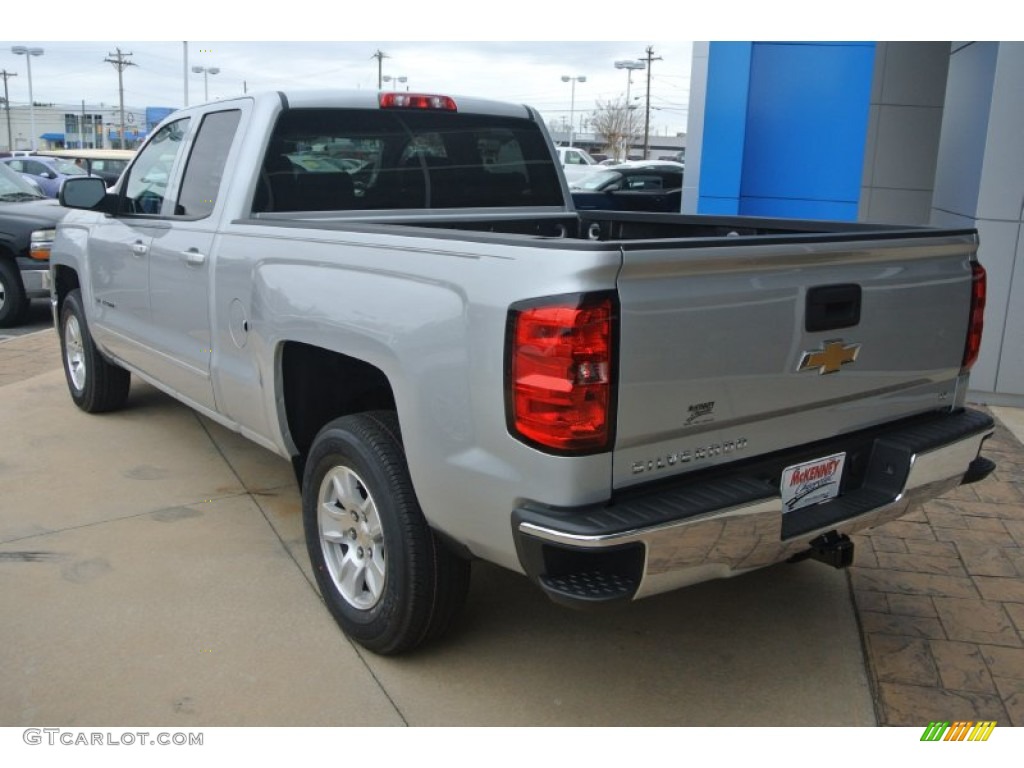 2015 Silverado 1500 LT Double Cab - Silver Ice Metallic / Jet Black photo #4