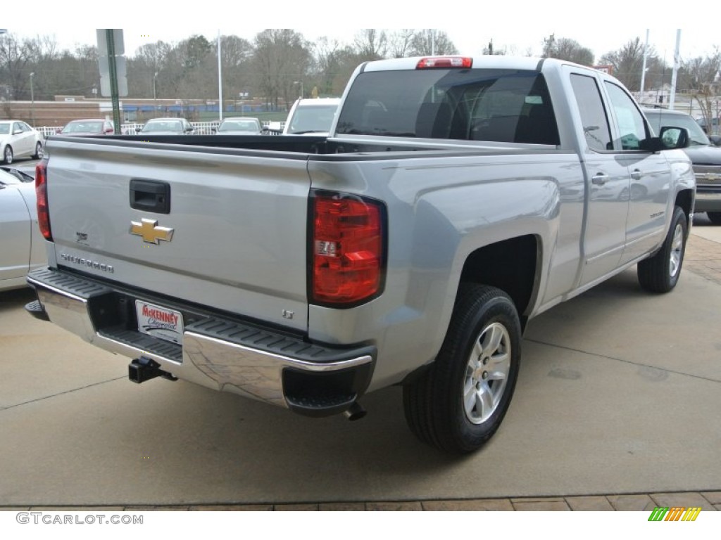 2015 Silverado 1500 LT Double Cab - Silver Ice Metallic / Jet Black photo #5