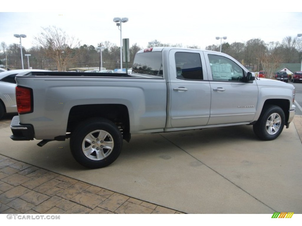 2015 Silverado 1500 LT Double Cab - Silver Ice Metallic / Jet Black photo #6