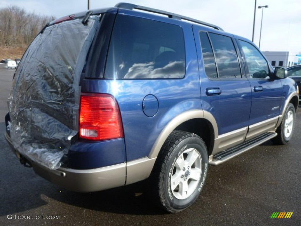 2004 Explorer Eddie Bauer 4x4 - Dark Blue Pearl Metallic / Medium Parchment photo #4