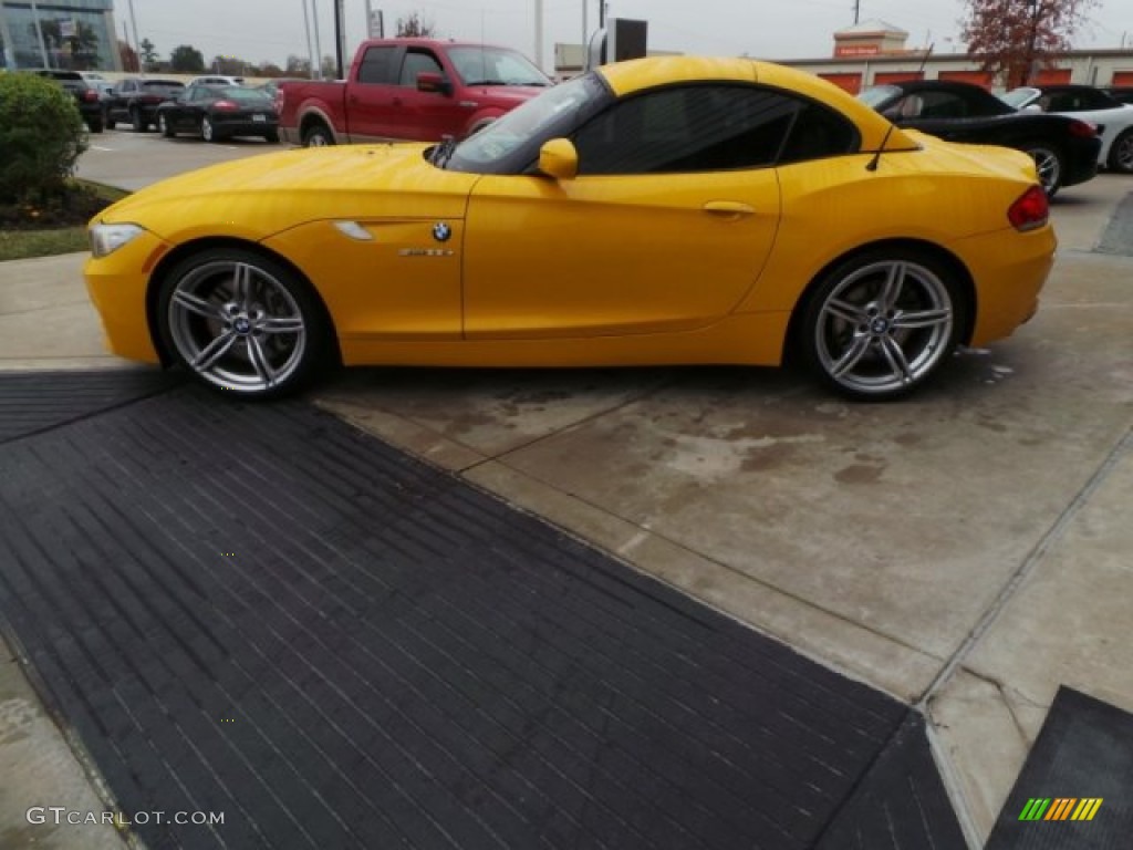 2011 Z4 sDrive35is Roadster - Atacama Yellow / Black photo #4