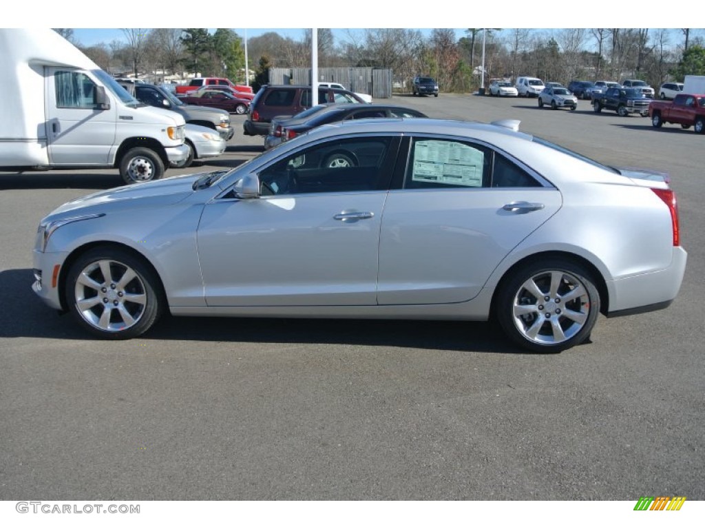 Radiant Silver Metallic 2015 Cadillac ATS 2.5 Luxury Sedan Exterior Photo #100448768